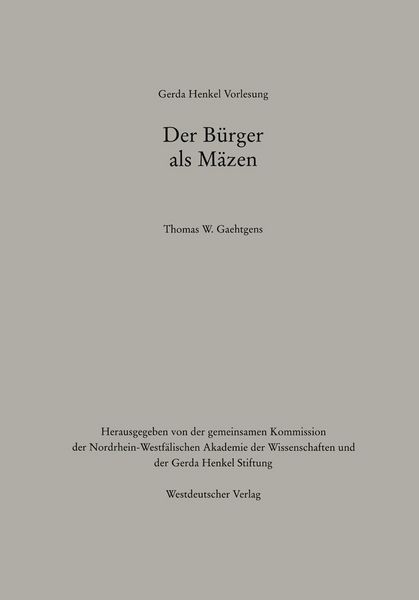 Produktbild: Der B&uuml;rger als M&auml;zen