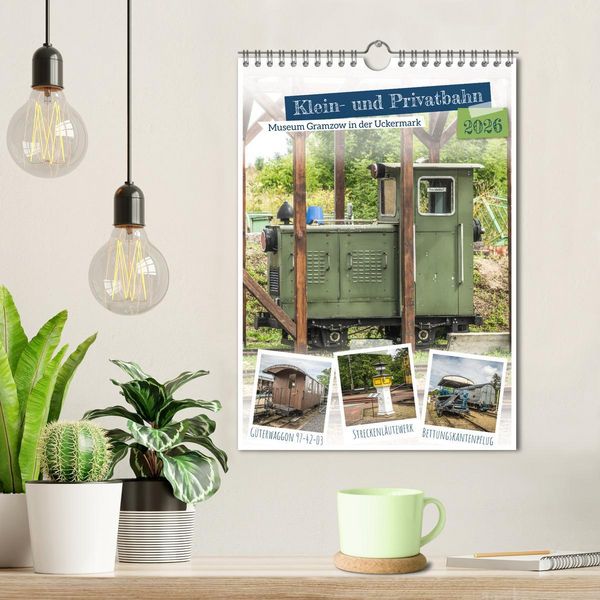 Produktbild: Klein- und Privatbahn Museum Gramzow (Wandkalender 2026 DIN A4 hoch), CALVENDO Monatskalender