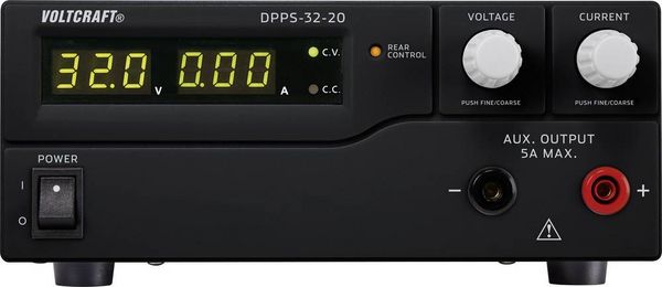 Produktbild: VOLTCRAFT DPPS-32-20 Labornetzger&auml;t, einstellbar 1 - 32 V/DC 0 - 20 A 640 W USB programmierbar Anzahl Ausg&auml;nge 1 x