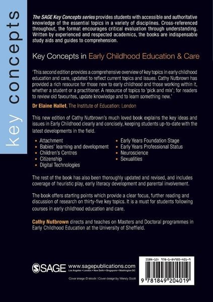 Produktbild: Key Concepts in Early Childhood Education and Care