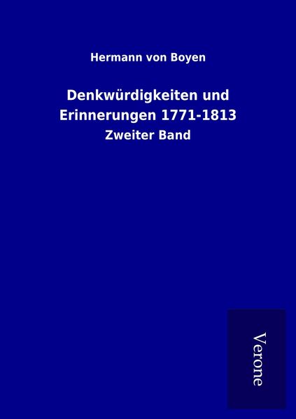 Produktbild: Denkw&uuml;rdigkeiten und Erinnerungen 1771-1813