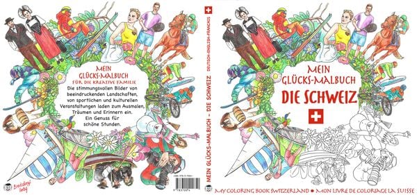 Produktbild: Die Schweiz - Mein Glücks-Malbuch