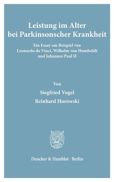 Produktbild: Leistung im Alter bei Parkinsonscher Krankheit.