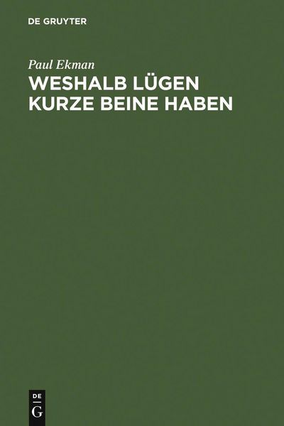 Produktbild: Weshalb L&uuml;gen kurze Beine haben