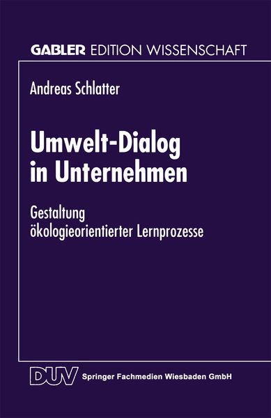 Produktbild: Umwelt-Dialog in Unternehmen