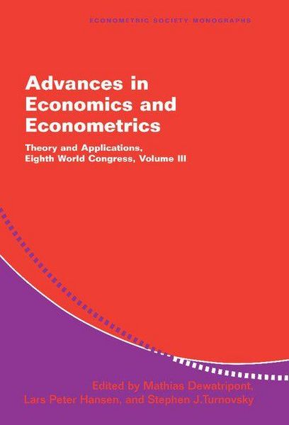 Produktbild: Advances in Economics and Econometrics