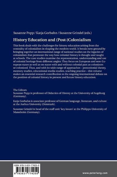 Produktbild: History Education and (Post-)Colonialism