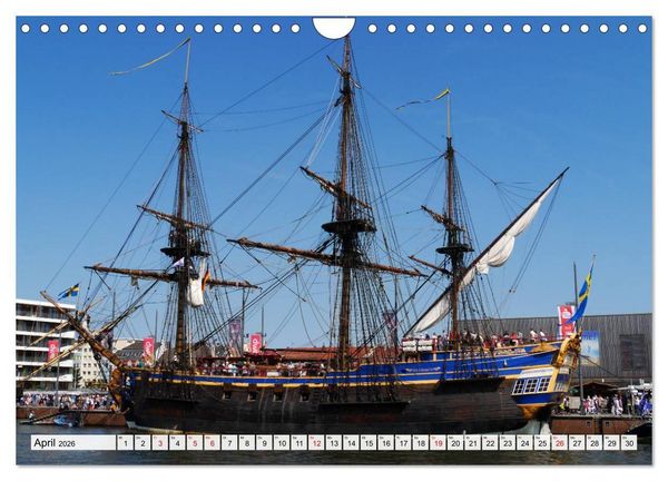 Produktbild: Windjammertreffen - Segelschiffe zu Gast in Bremerhaven (Wandkalender 2026 DIN A4 quer), CALVENDO Monatskalender