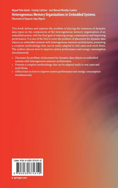 Produktbild: Heterogeneous Memory Organizations in Embedded Systems