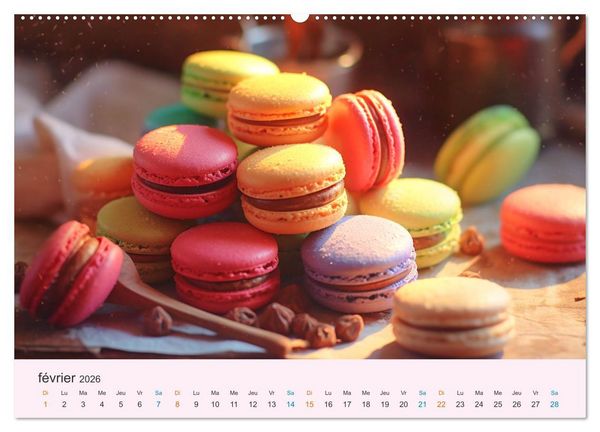 Produktbild: Les d&eacute;lices du temps (Calendrier mural 2026 DIN A2 vertical) calendrier de bureau