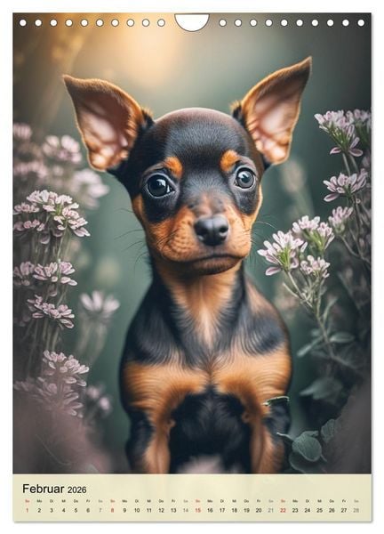 Produktbild: Kleine Hunde. S&uuml;&szlig; und niedlich. Die beliebtesten Hunderassen (Wandkalender 2026 DIN A4 hoch), CALVENDO Monatskalender