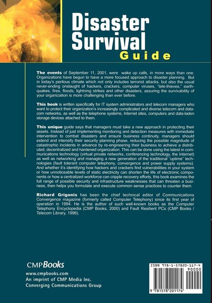 Produktbild: Disaster Survival Guide for Business Communications Networks