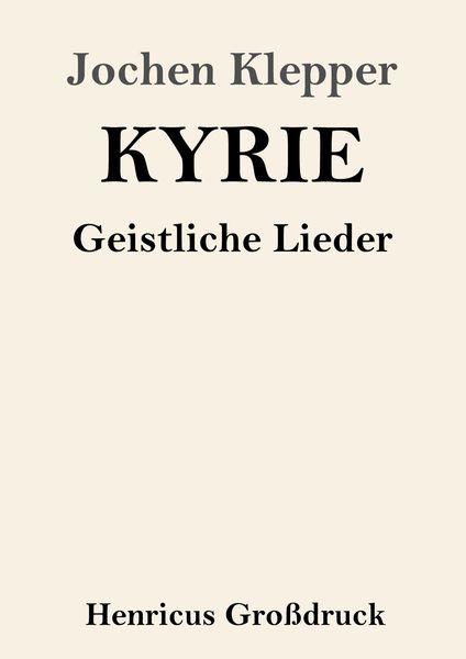 Produktbild: Kyrie (Gro&szlig;druck)