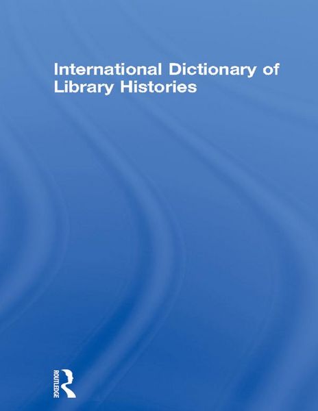 Produktbild: International Dictionary of Library Histories