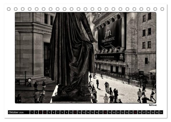Produktbild: Manhattan Memories - Erinnerungen an New York (Tischkalender 2026 DIN A5 quer), CALVENDO Monatskalender