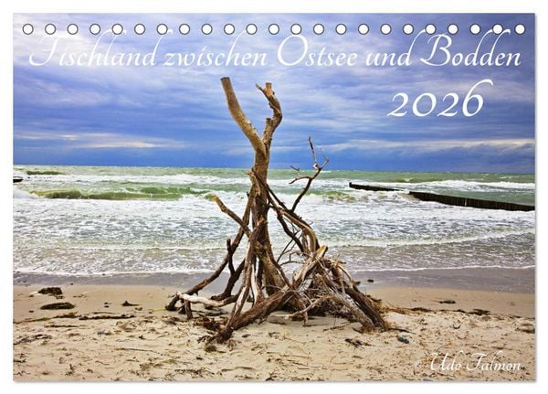 Fischland zwischen Ostsee und Bodden (Tischkalender 2026 DIN A5 quer), CALVENDO Monatskalender