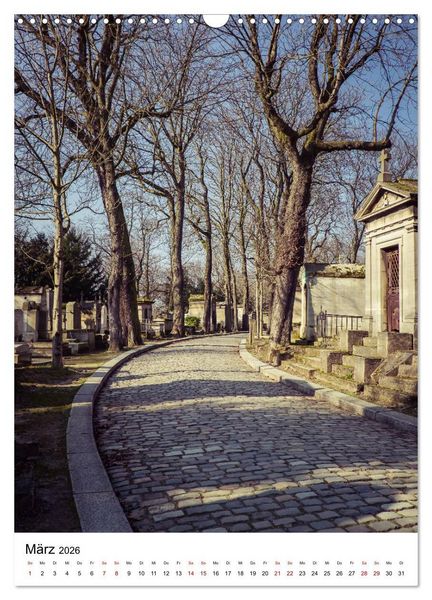 Produktbild: Le Cimeti&egrave;re du P&egrave;re-Lachaise in Paris (Wandkalender 2026 DIN A3 hoch), CALVENDO Monatskalender