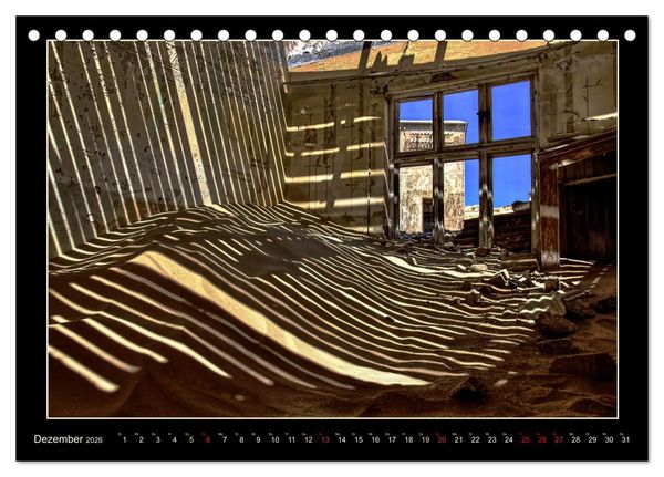 Produktbild: Geisterstadt Kolmannskuppe (Tischkalender 2026 DIN A5 quer), CALVENDO Monatskalender