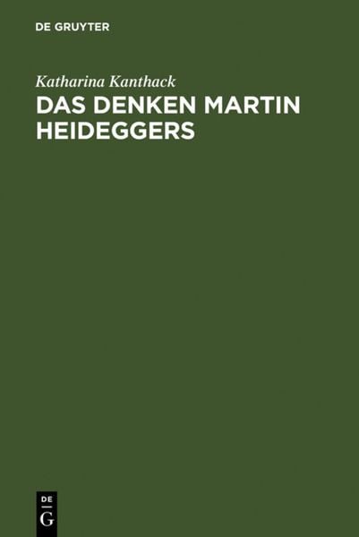 Produktbild: Das Denken Martin Heideggers