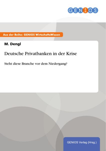 Produktbild: Deutsche Privatbanken in der Krise