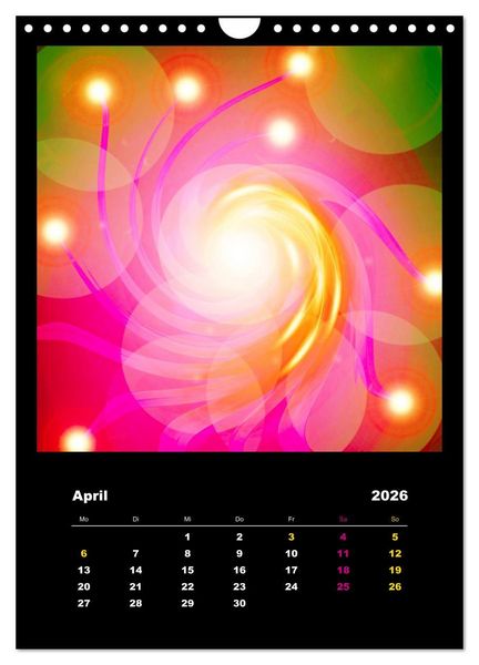 Produktbild: Energie-Spiralen 2026 (Wandkalender 2026 DIN A4 hoch), CALVENDO Monatskalender