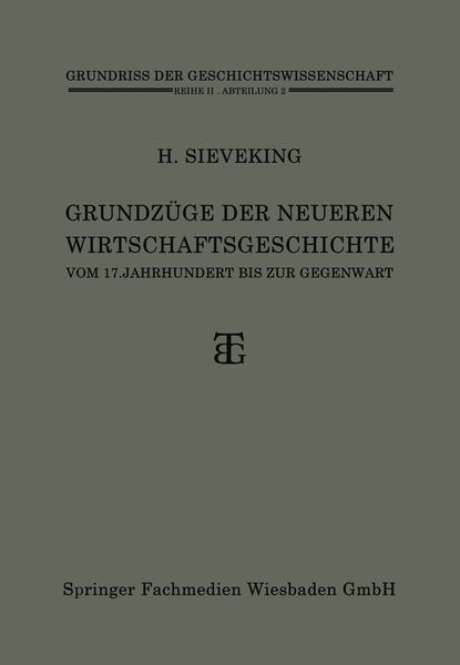 Produktbild: Grundz&uuml;ge der Neueren Wirtschaftsgeschichte