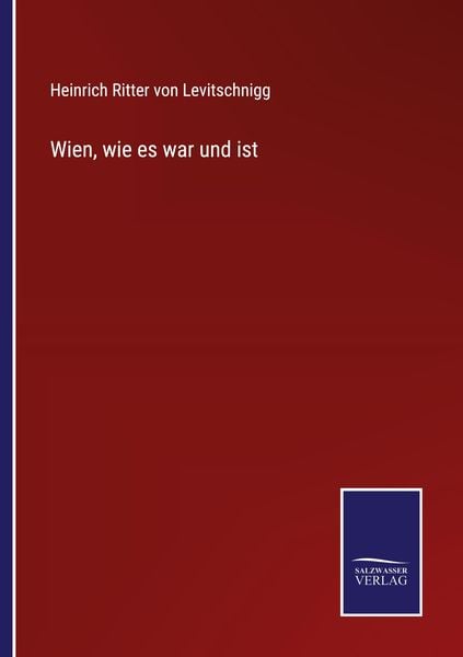 Produktbild: Wien, wie es war und ist