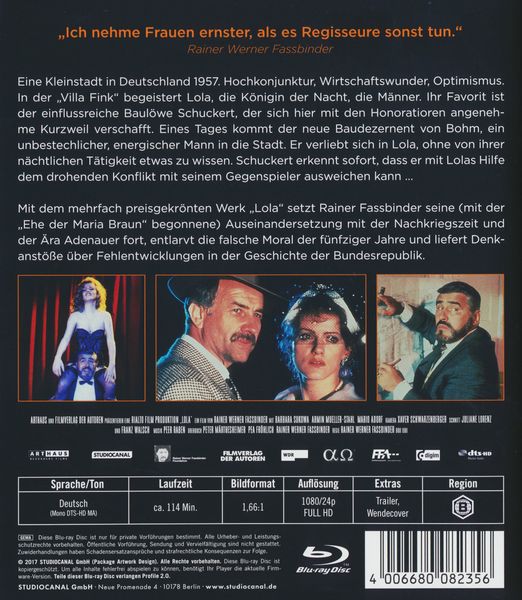 Produktbild: Lola - Rainer Werner Fassbinder