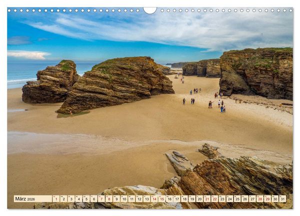 Produktbild: Nordspanien, Meer, endlose Str&auml;nde, Geschichte und Kultur by VogtArt (Wandkalender 2026 DIN A3 quer), CALVENDO Monatskalender