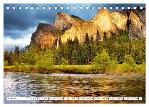 Produktbild: Yosemite National Park Road Trip (Desk Calendar 2026 DIN A5 landscape), CALVENDO 12 Month DeskCalendar