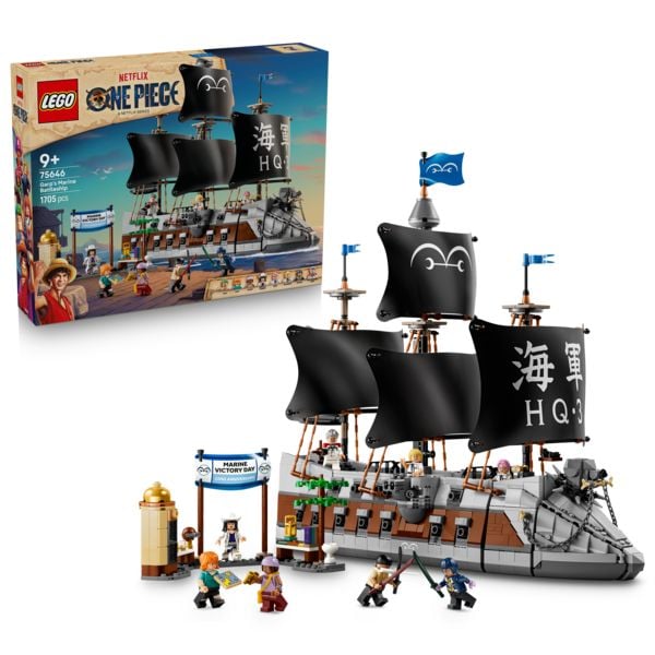 Produktbild: LEGO ONE PIECE 75646 Garps Marineschlachtschiff, Spielzeug ab 9 Jahren