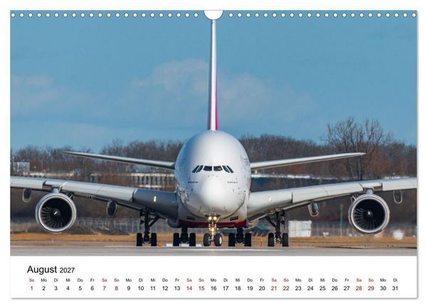 Produktbild: Airbus A380 - K&ouml;nig der L&uuml;fte (Wandkalender 2027 DIN A3 quer), CALVENDO Monatskalender