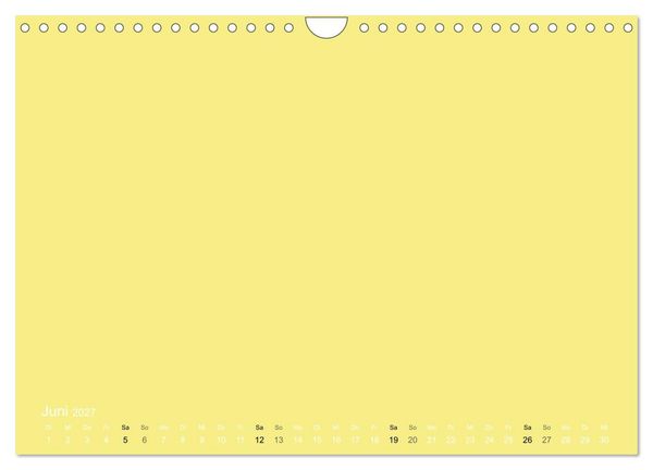 Produktbild: Bastelkalender - Gelb (Wandkalender 2027 DIN A4 quer), CALVENDO Monatskalender