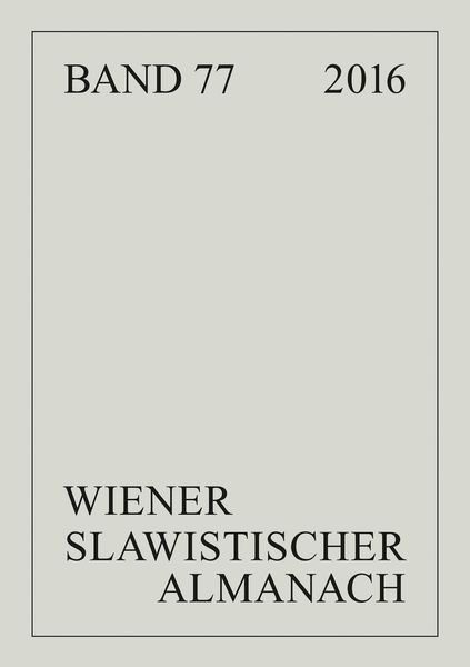 Wiener Slawistischer Almanach Band 77/2016, Taschenbuch von , Peter Lang GmbH, Internationaler Verlag der Wissenschaften, 9783631739587