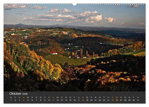 Produktbild: Die S&uuml;dsteirischen Weinstrasse (Wandkalender 2026 DIN A2 quer), CALVENDO Monatskalender