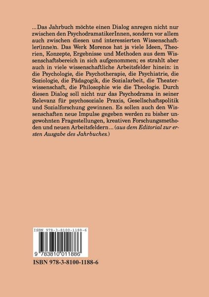 Produktbild: Jahrbuch f&uuml;r Psychodrama, psychosoziale Praxis & Gesellschaftspolitik 1993