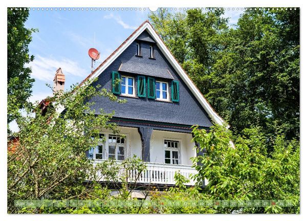 Produktbild: Die Villenkolonie in Buchschlag (hochwertiger Premium Wandkalender 2026 DIN A2 quer), Kunstdruck in Hochglanz
