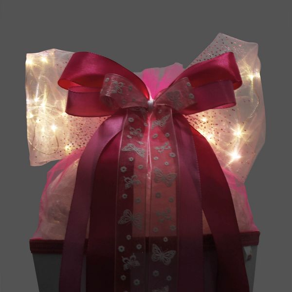 Produktbild: LED-Schleife "Pink Glamour"