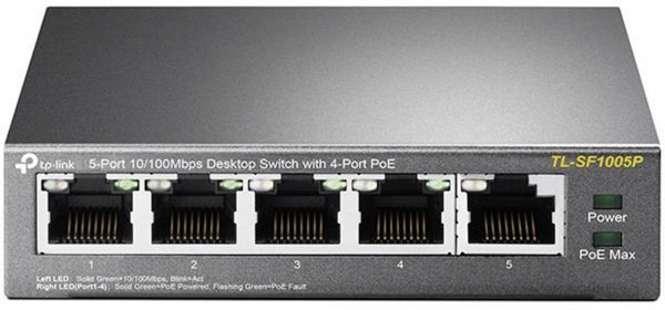 Produktbild: TP-LINK TL-SF1005P TL-SF1005P Netzwerk Switch 5 Port PoE-Funktion
