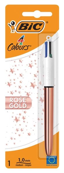 BIC Kugelschreiber 4 Farben rose gold