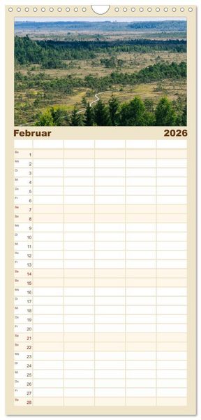 Produktbild: Familienplaner 2026 - Finnlands raue Sch&ouml;nheit mit 5 Spalten (Wandkalender, 21 x 45 cm) CALVENDO