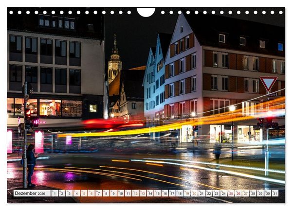 Produktbild: Nachts in T&uuml;bingen (Wandkalender 2026 DIN A4 quer), CALVENDO Monatskalender