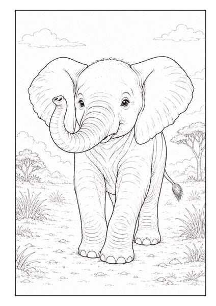 Produktbild: Wundersch&ouml;ne Tierwelt Malbuch f&uuml;r Kinder ab 8 Jahren mit 50 sch&ouml;nen Ausmalmotiven