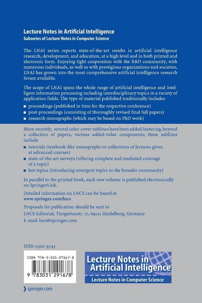 Produktbild: New Frontiers in Artificial Intelligence