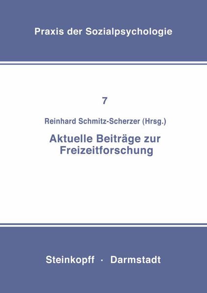 Produktbild: Aktuelle Beitr&auml;ge zur Freizeitforschung