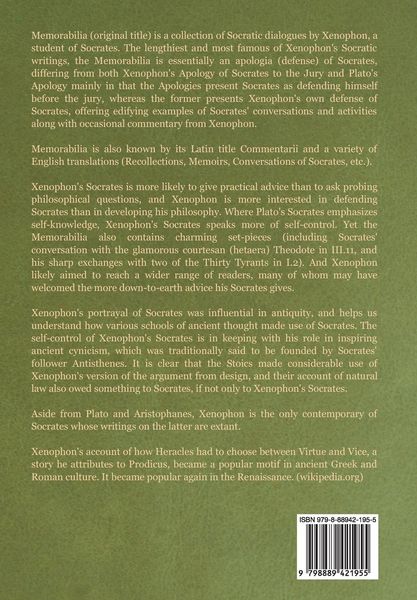 Produktbild: The Memorable Thoughts of Socrates