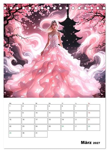 Produktbild: Kleider aus Licht (Tischkalender 2027 DIN A5 hoch), CALVENDO Monatskalender