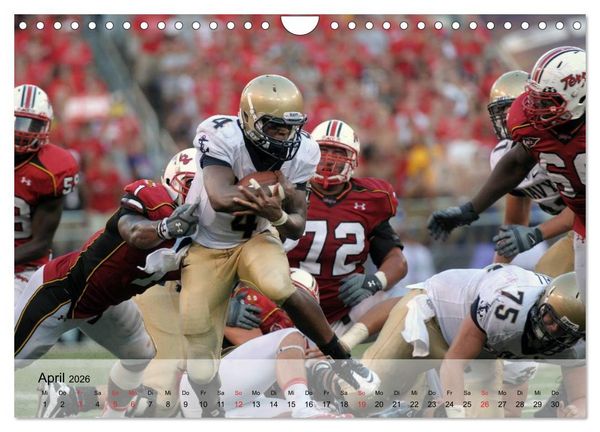 Produktbild: Sport. American Football (Wandkalender 2026 DIN A4 quer), CALVENDO Monatskalender