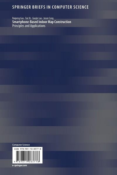 Produktbild: Smartphone-Based Indoor Map Construction
