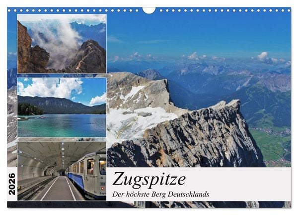 Produktbild: Zugspitze - Der h&ouml;chste Berg Deutschlands (Wandkalender 2026 DIN A3 quer), CALVENDO Monatskalender